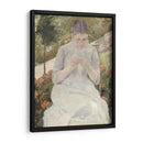Jovencita en el jardín - Mary Cassatt | Cuadro decorativo de Canvas Lab