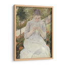 Jovencita en el jardín - Mary Cassatt | Cuadro decorativo de Canvas Lab