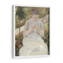 Jovencita en el jardín - Mary Cassatt | Cuadro decorativo de Canvas Lab