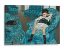 Niñita en un sillón azul - Mary Cassatt | Cuadro decorativo de Canvas Lab