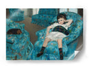 Niñita en un sillón azul - Mary Cassatt | Cuadro decorativo de Canvas Lab