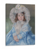 Margot (Lefebvre) en Azul - Mary Cassatt | Cuadro decorativo de Canvas Lab