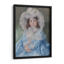 Margot (Lefebvre) en Azul - Mary Cassatt | Cuadro decorativo de Canvas Lab