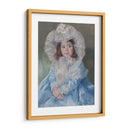 Margot (Lefebvre) en Azul - Mary Cassatt | Cuadro decorativo de Canvas Lab