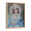 Margot (Lefebvre) en Azul - Mary Cassatt | Cuadro decorativo de Canvas Lab