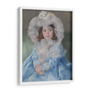 Margot (Lefebvre) en Azul - Mary Cassatt | Cuadro decorativo de Canvas Lab