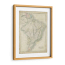Mapa De Brasil - Sidney Hall | Cuadro decorativo de Canvas Lab