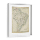 Mapa De Brasil - Sidney Hall | Cuadro decorativo de Canvas Lab
