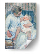 Madre a punto de lavar a su niño dormido - Mary Cassatt | Cuadro decorativo de Canvas Lab