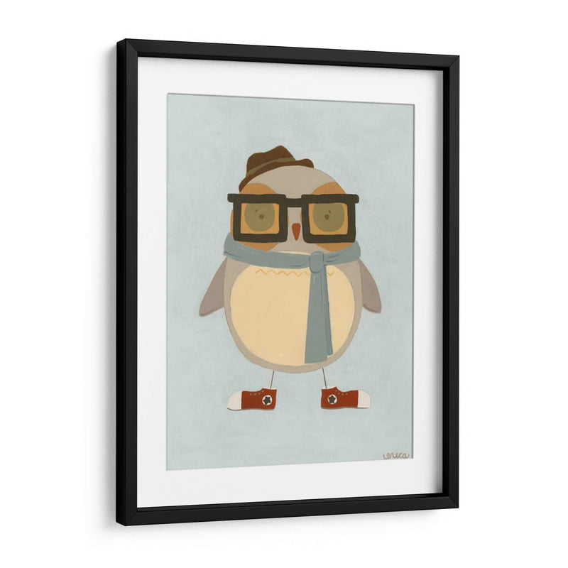 Hipster Owl Ii - June Erica Vess | Cuadro decorativo de Canvas Lab