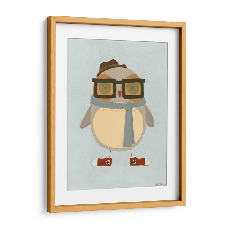 Hipster Owl Ii - June Erica Vess | Cuadro decorativo de Canvas Lab