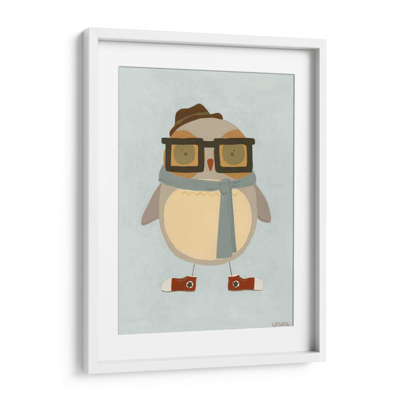 Hipster Owl Ii - June Erica Vess | Cuadro decorativo de Canvas Lab