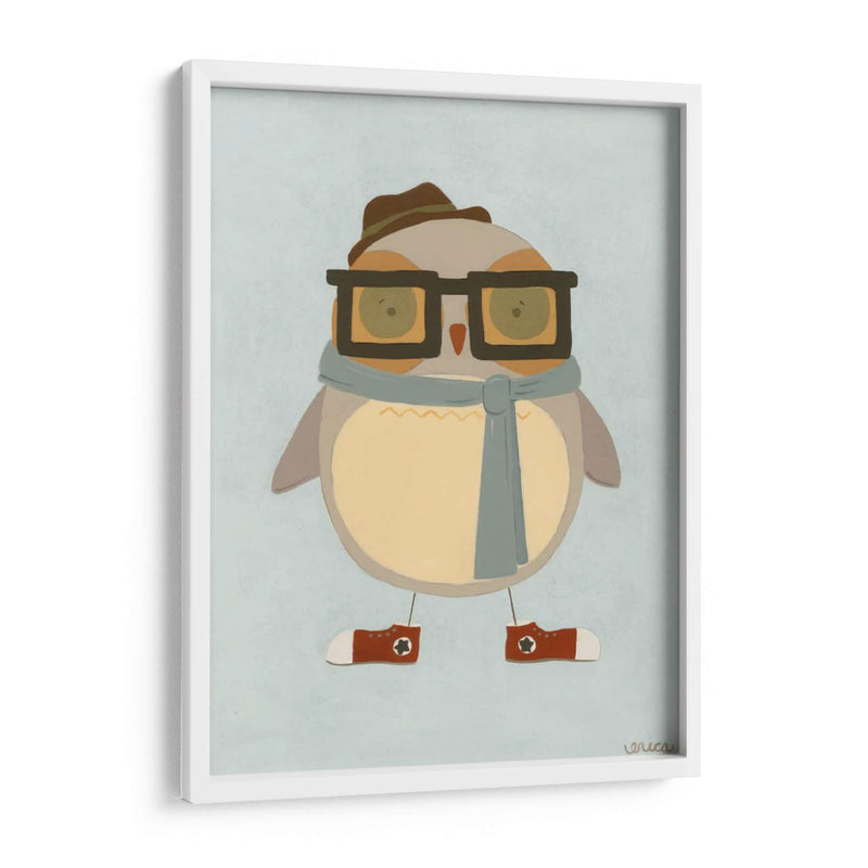 Hipster Owl Ii - June Erica Vess | Cuadro decorativo de Canvas Lab