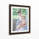 La madre y el niño en el conservatorio - Mary Cassatt | Cuadro decorativo de Canvas Lab