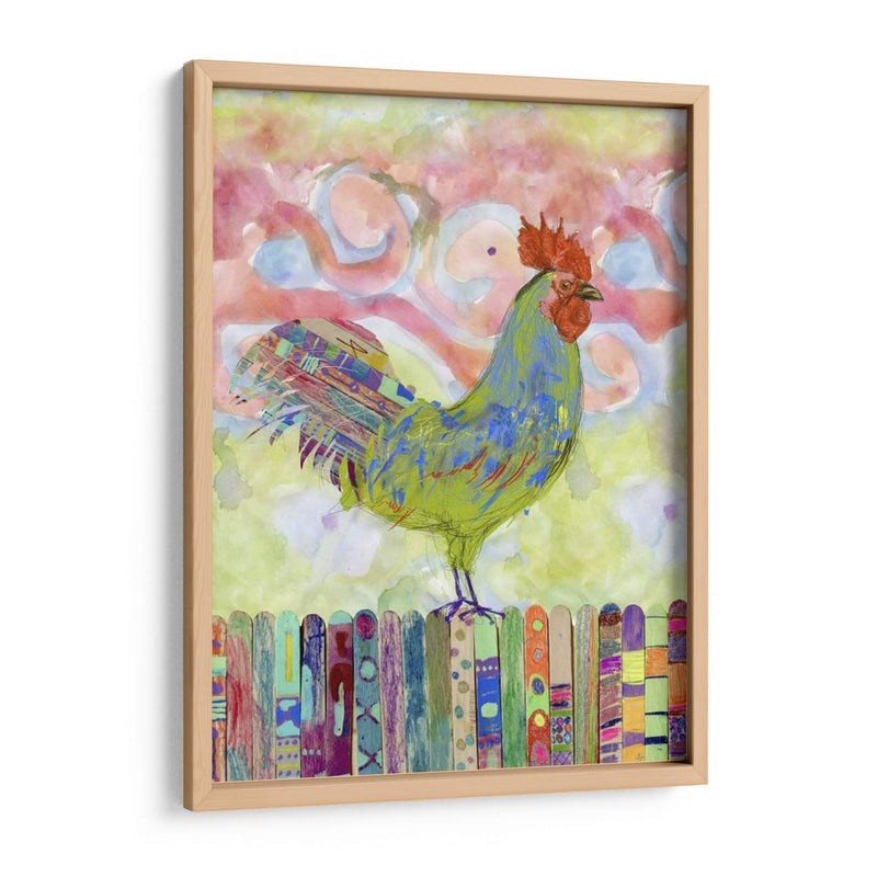 Gallo En Una Valla Yo - Ingrid Blixt | Cuadro decorativo de Canvas Lab