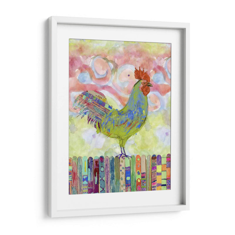 Gallo En Una Valla Yo - Ingrid Blixt | Cuadro decorativo de Canvas Lab