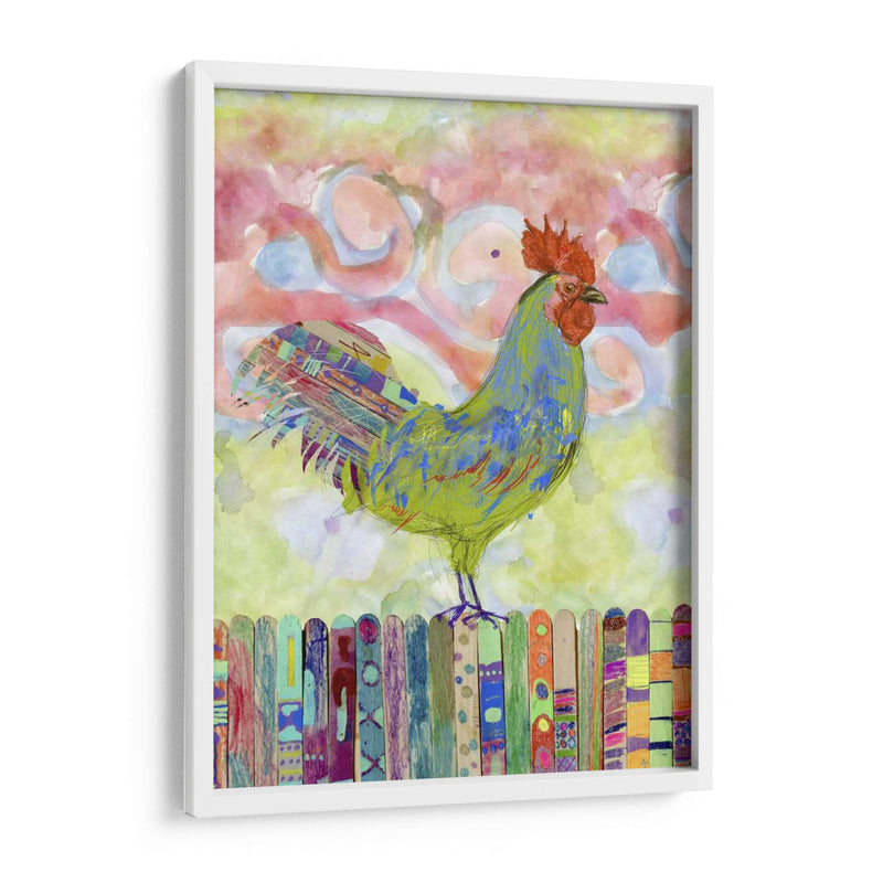 Gallo En Una Valla Yo - Ingrid Blixt | Cuadro decorativo de Canvas Lab