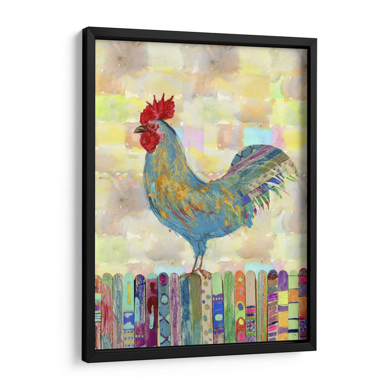 Gallo En Una Cerca Ii - Ingrid Blixt | Cuadro decorativo de Canvas Lab