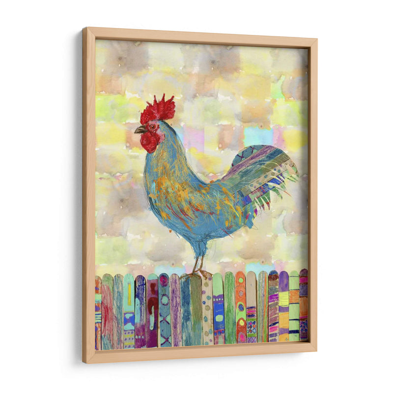 Gallo En Una Cerca Ii - Ingrid Blixt | Cuadro decorativo de Canvas Lab