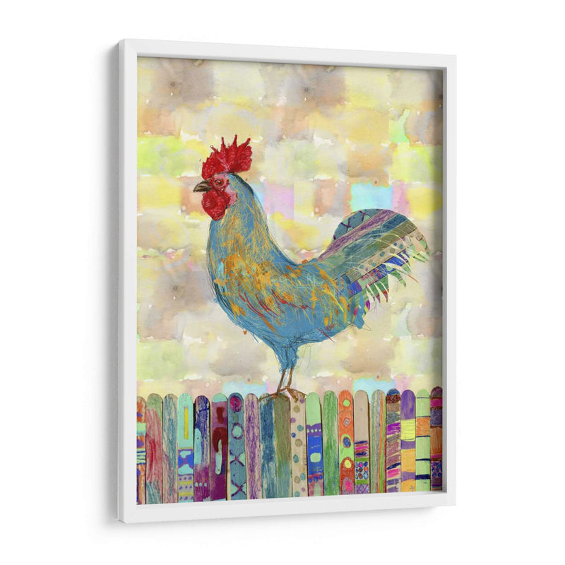 Gallo En Una Cerca Ii - Ingrid Blixt | Cuadro decorativo de Canvas Lab