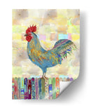 Gallo En Una Cerca Ii - Ingrid Blixt | Cuadro decorativo de Canvas Lab