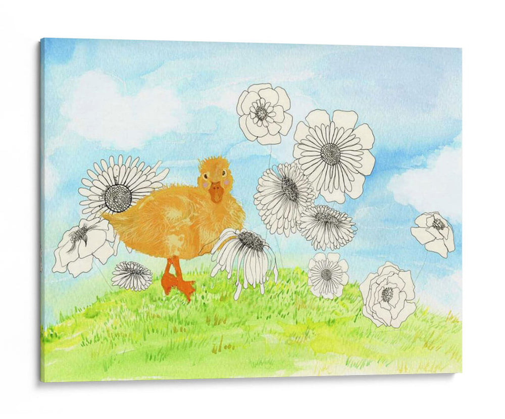 Pato Y Flores - Ingrid Blixt | Cuadro decorativo de Canvas Lab