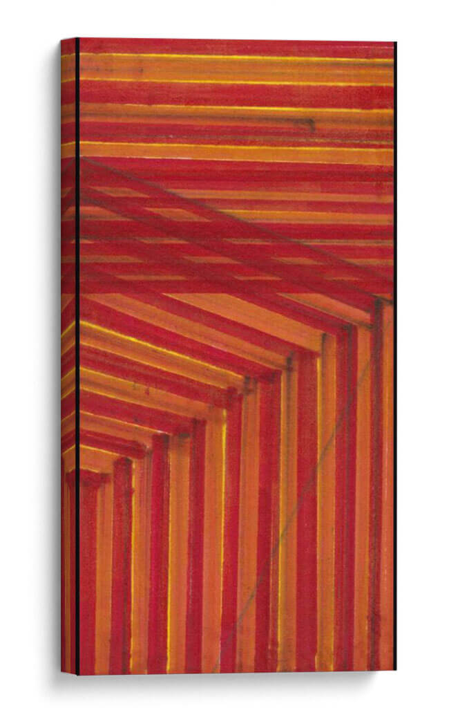 Estudio De Línea Naranja - Charles McMullen | Cuadro decorativo de Canvas Lab