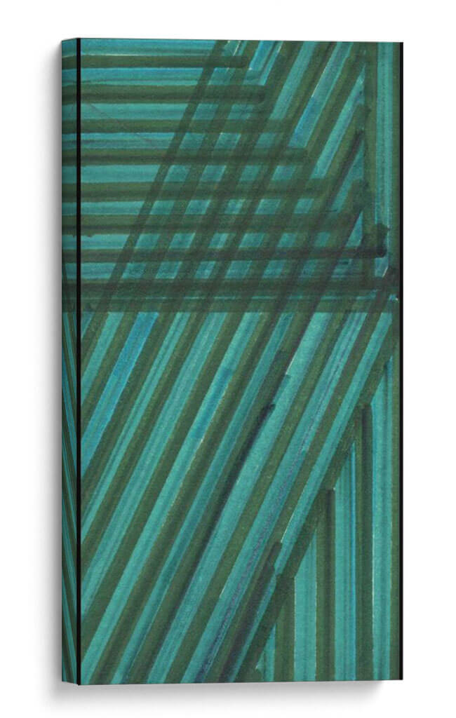 Estudio De Línea Azul - Charles McMullen | Cuadro decorativo de Canvas Lab