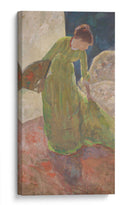 Mujer de pie, sosteniendo un abanico - Mary Cassatt | Cuadro decorativo de Canvas Lab