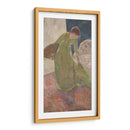 Mujer de pie, sosteniendo un abanico - Mary Cassatt | Cuadro decorativo de Canvas Lab