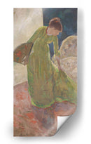 Mujer de pie, sosteniendo un abanico - Mary Cassatt | Cuadro decorativo de Canvas Lab