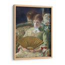 Mujer con un abanico - Mary Cassatt | Cuadro decorativo de Canvas Lab