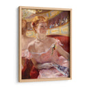 Mujer con collar de perlas en un palco - Mary Cassatt | Cuadro decorativo de Canvas Lab