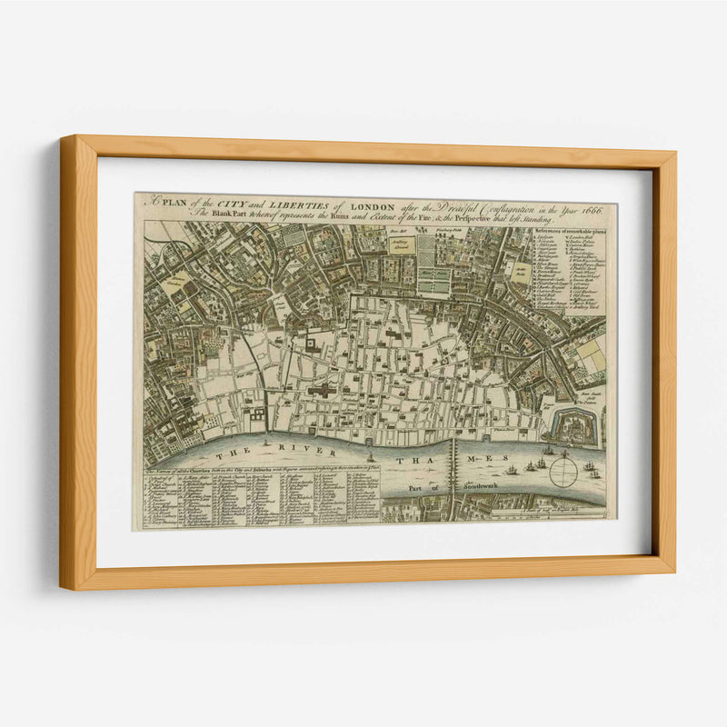 Plan De La Ciudad De Londres | Cuadro decorativo de Canvas Lab