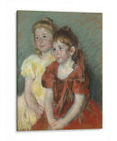 Dos chicas jóvenes - Mary Cassatt | Cuadro decorativo de Canvas Lab