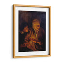 Un muchacho encendiendo una vela de una sostenida por una mujer vieja - Peter Paul Rubens | Cuadro decorativo de Canvas Lab