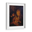 Un muchacho encendiendo una vela de una sostenida por una mujer vieja - Peter Paul Rubens | Cuadro decorativo de Canvas Lab