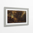 Un bosque al amanecer con una caza de ciervos - Peter Paul Rubens | Cuadro decorativo de Canvas Lab