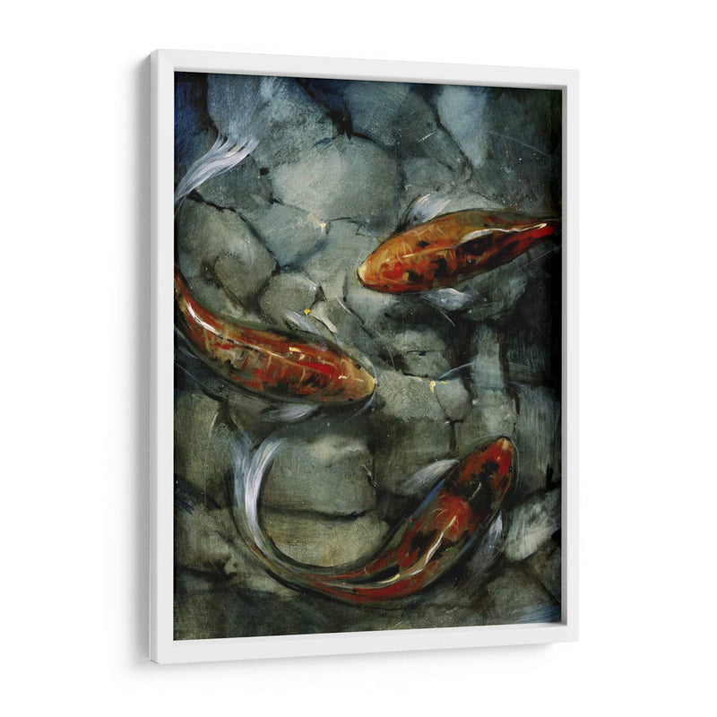 Tres Koi Ii - Tim OToole | Cuadro decorativo de Canvas Lab