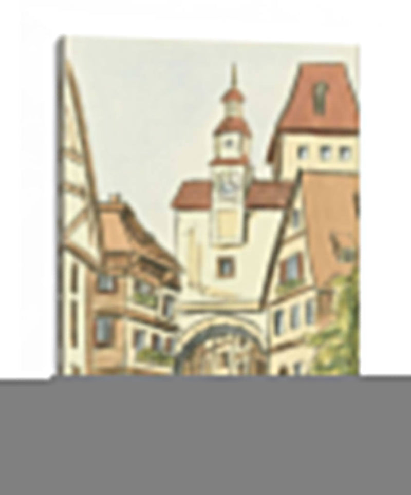 Bocetos Del Centro Vi - Ethan Harper | Cuadro decorativo de Canvas Lab