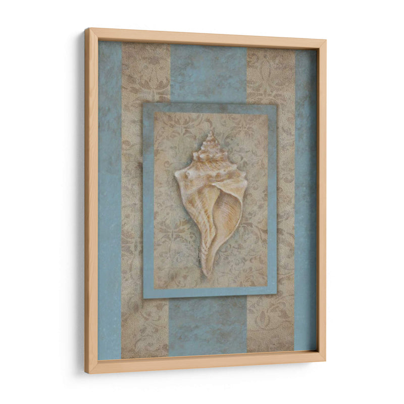 Concha Y Damask Stripe Ii - Rita Broughton | Cuadro decorativo de Canvas Lab