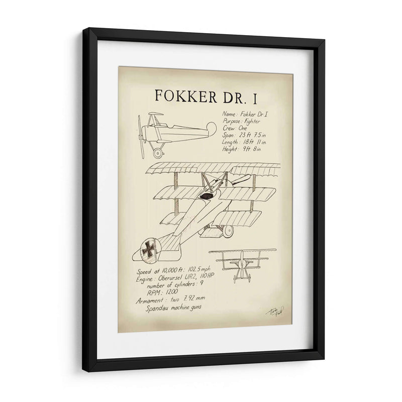 Fokker Dreidecker - Tara Friel | Cuadro decorativo de Canvas Lab