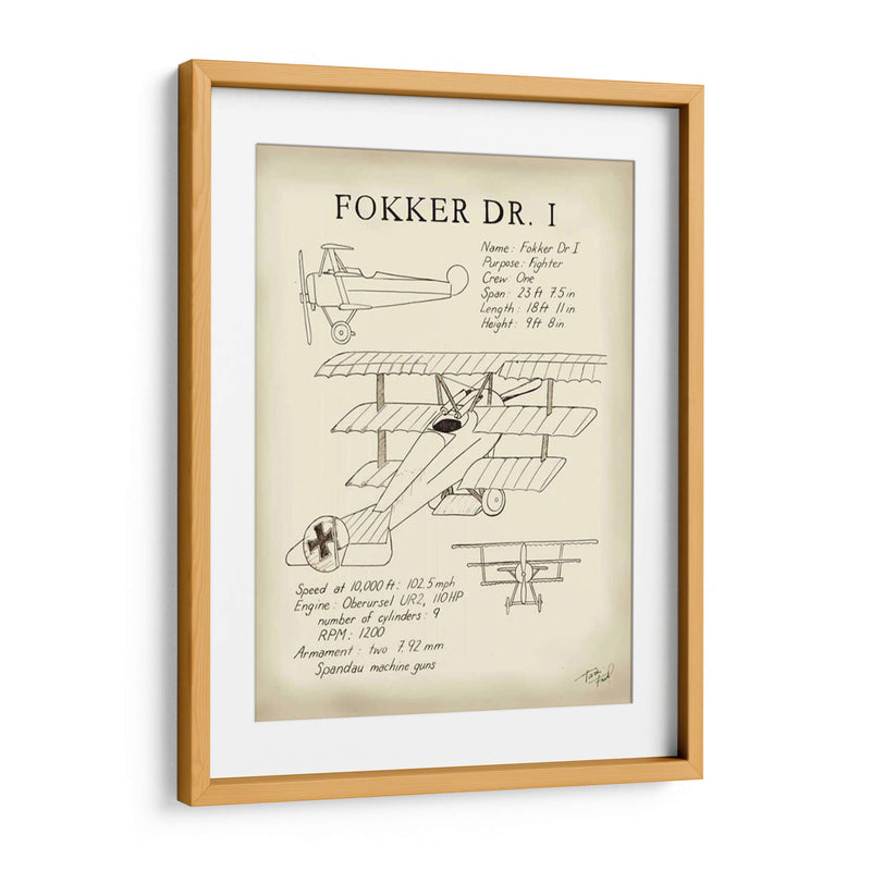 Fokker Dreidecker - Tara Friel | Cuadro decorativo de Canvas Lab