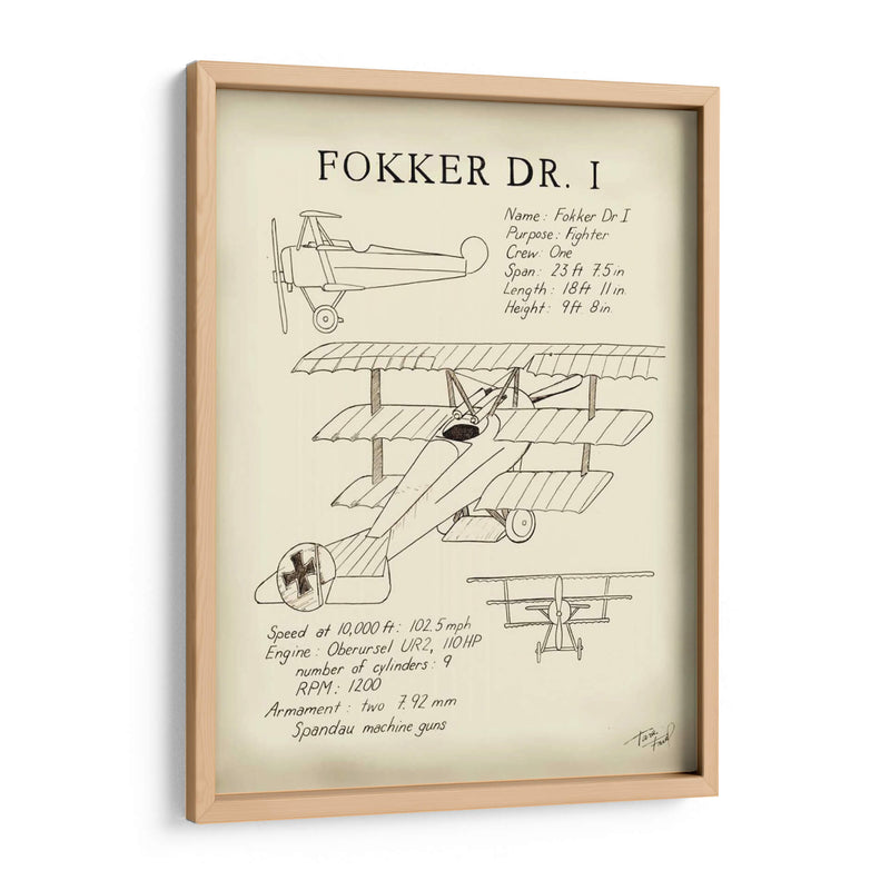 Fokker Dreidecker - Tara Friel | Cuadro decorativo de Canvas Lab