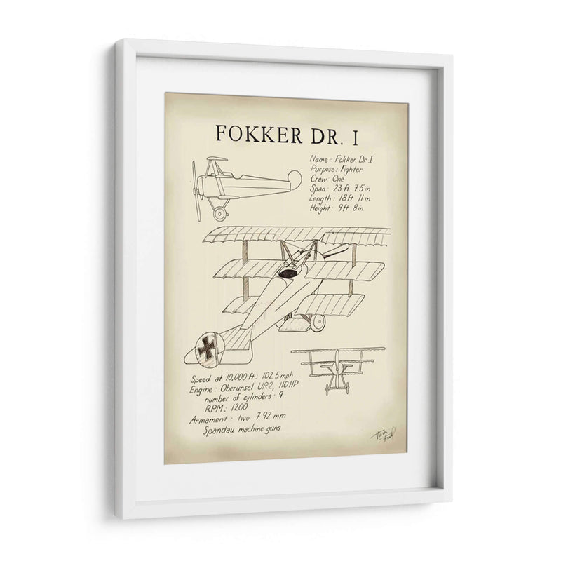 Fokker Dreidecker - Tara Friel | Cuadro decorativo de Canvas Lab