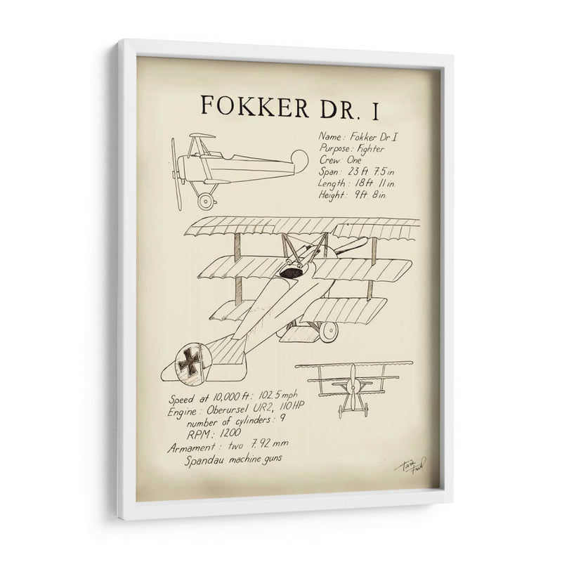 Fokker Dreidecker - Tara Friel | Cuadro decorativo de Canvas Lab