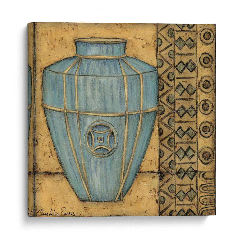 Cerámica Cerúleo Cuadrada Ii - Chariklia Zarris | Cuadro decorativo de Canvas Lab