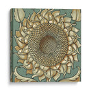 Girasol Woodblock I | Cuadro decorativo de Canvas Lab