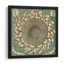 Girasol Woodblock I | Cuadro decorativo de Canvas Lab