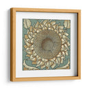 Girasol Woodblock I | Cuadro decorativo de Canvas Lab